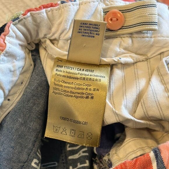 Scotch & Soda Boys Colorful Striped Belted Shorts - Size 6 - Picture 5 of 7